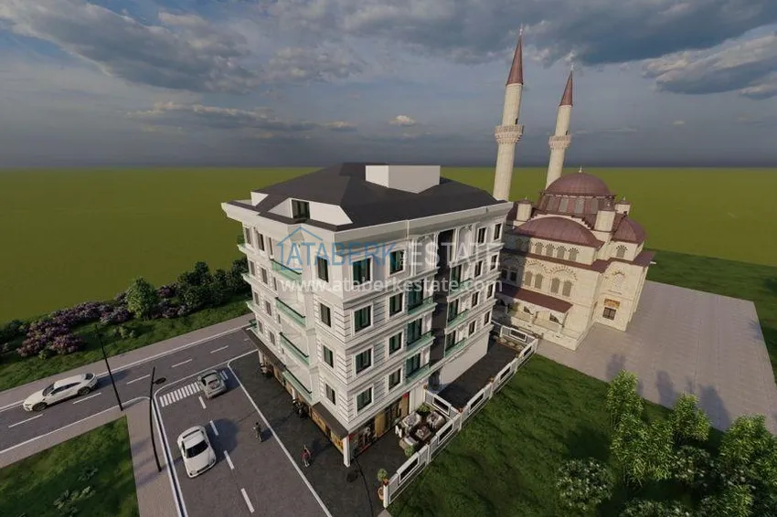 Строящейся проект жилого комплекса городского типа – Алания, район Оба 9 