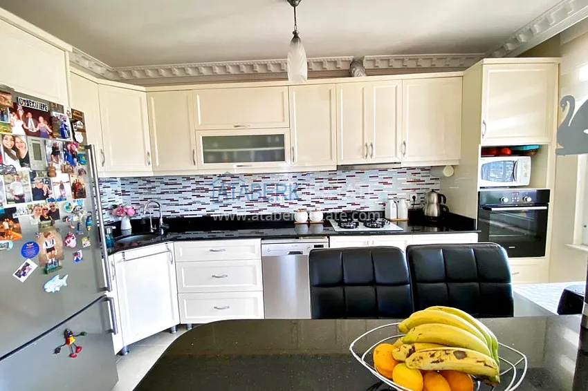 Приобрести Пентхаус-дуплекс 3+1 в Махмутларе с мебелью, застекленным балконом и видом на море 9 