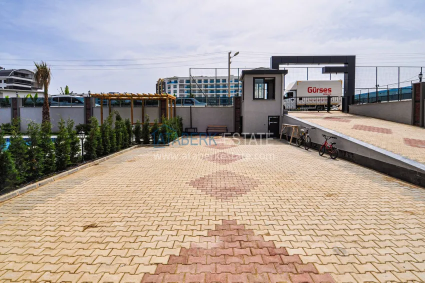 Квартира 1+1 с мебелью в современном комплексе, район Каргыджак - Алания  11 