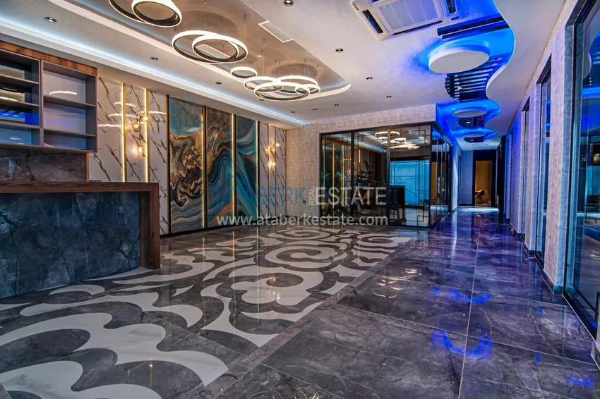 Квартира 1+1 с новой мебелью, видом на море и горы, Махмутлар – Алания 11 