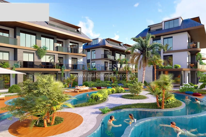 Новый проект ультрасовременного жилого комплекса в Алании – район Бекташ 14 