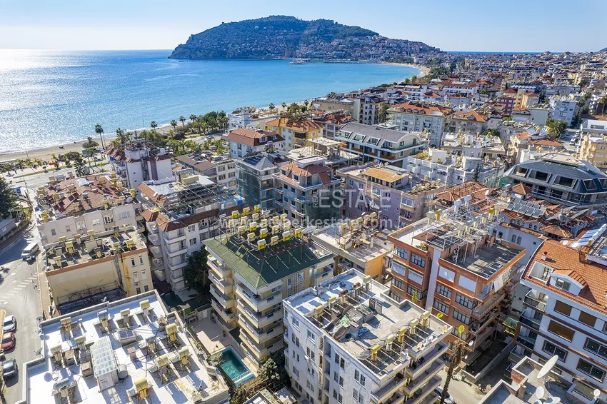 Стильная городская квартира с авторским дизайном в 50 метрах от пляжа Кейкубат - центр Алании  10 