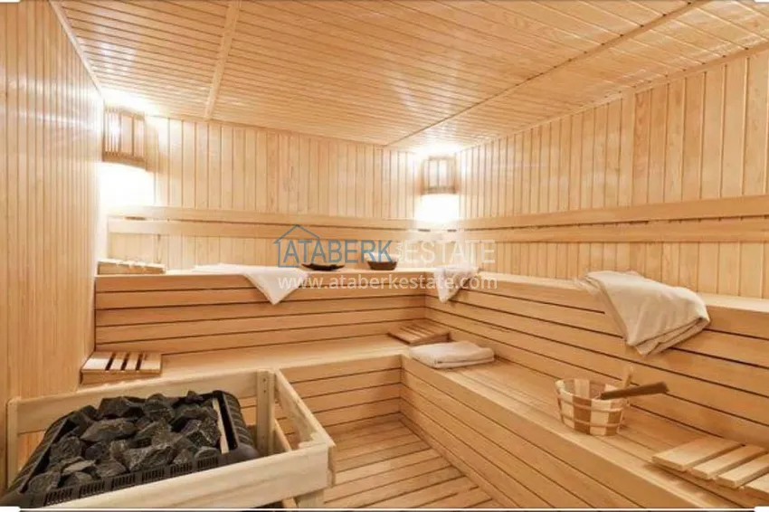 Огромная двухкомнатная квартира с мебелью в центре Алании, район пляжа Клеопатра 11 