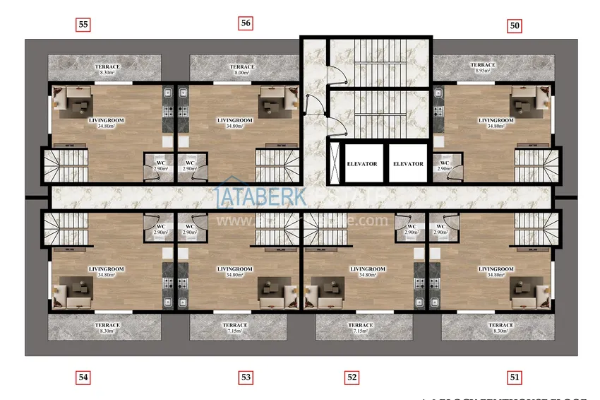 Купить дешево Инвестиционная недвижимость на этапе проекта – Алания, район Паяллар 3 
