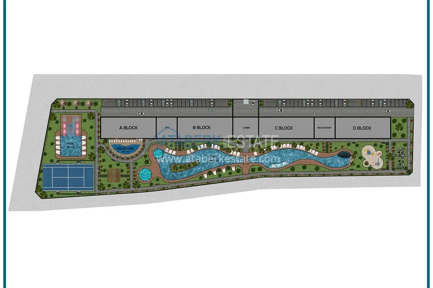 Купить дешево Проект офф-плана – многоквартирный комплекс с отельной инфраструктурой в районе Паяллар 31 