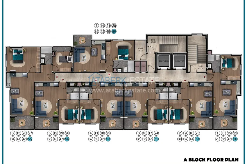 Купить дешево Проект офф-плана – многоквартирный комплекс с отельной инфраструктурой в районе Паяллар 9 