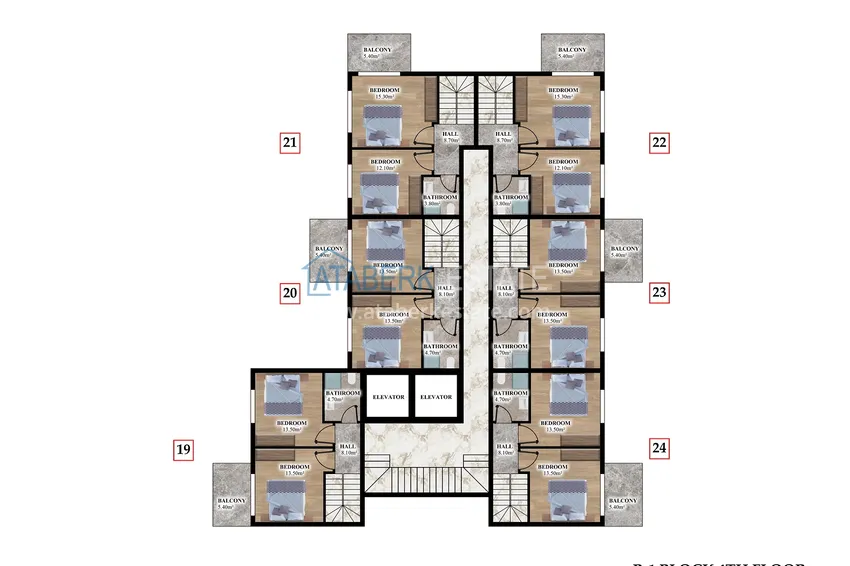Купить дешево Инвестиционная недвижимость на этапе проекта – Алания, район Паяллар 5 