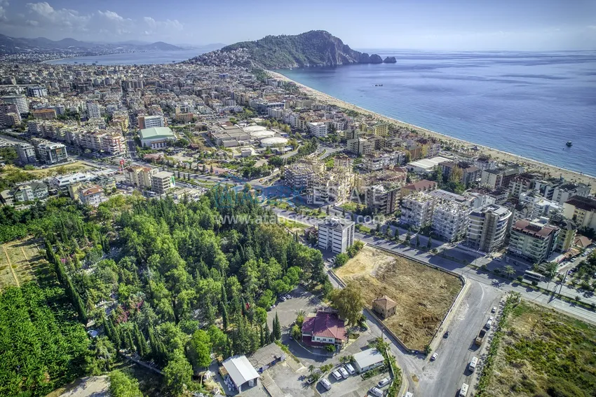 Квартиры в центре Алании в 150 метрах от пляжа Клеопатра на этапе котлована  16 