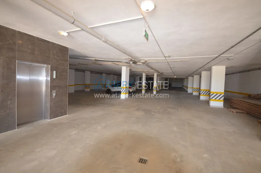 Квартира 1+1 с боковым видом на море в элитном комплексе с частным пляжем, Каргыджак – Алания 37 