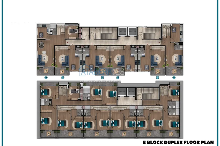 Купить дешево Проект офф-плана – многоквартирный комплекс с отельной инфраструктурой в районе Паяллар 17 