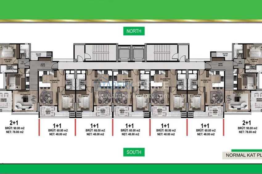 Купить дешево Инвестиционно-привлекательный проект офф-плана в Мерсине район Мезитли. 3 