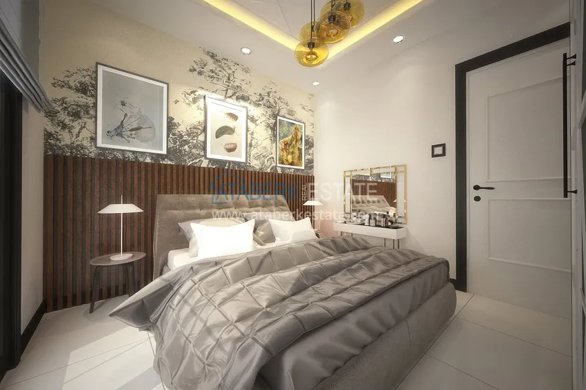 Приобрести Новый проект городского жилого дома в Алании, район Паяллар 9 