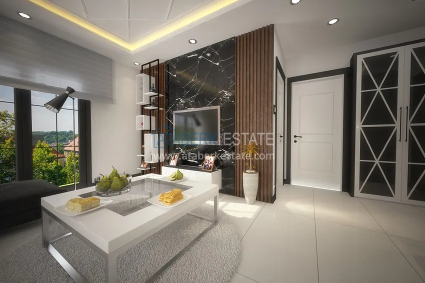 Приобрести Новый проект городского жилого дома в Алании, район Паяллар 3 