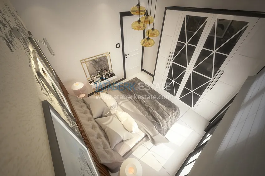 Приобрести Новый проект городского жилого дома в Алании, район Паяллар 6 