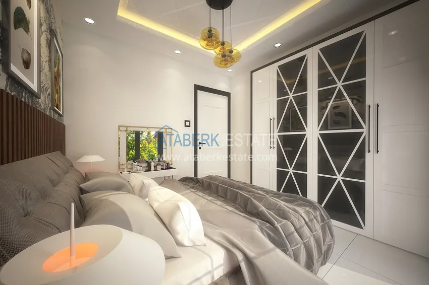 Приобрести Новый проект городского жилого дома в Алании, район Паяллар 7 