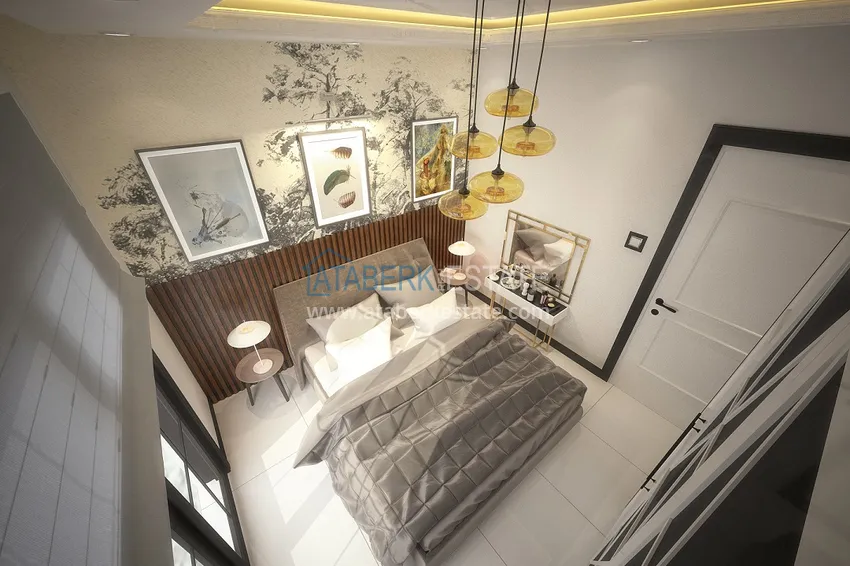 Приобрести Новый проект городского жилого дома в Алании, район Паяллар 8 