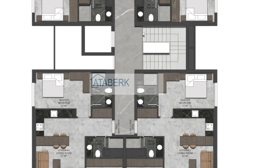 Купить дешево Новый проект в районе Кестель – вторая береговая линия - выгодная ценовая политика 6 