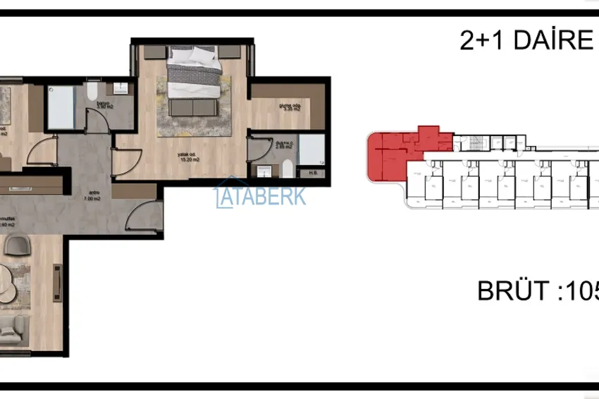 Купить дешево Стильный проект комплекса премиум-класса от надежного застройщика в Мерсине, Томюк 2