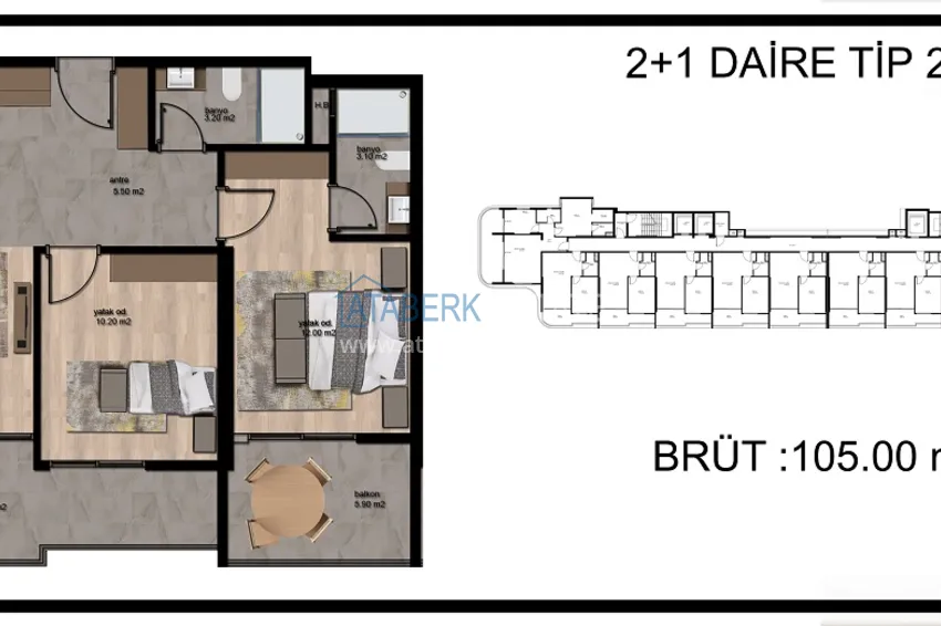 Купить дешево Стильный проект комплекса премиум-класса от надежного застройщика в Мерсине, Томюк 3