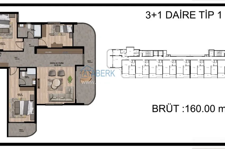 Купить дешево Стильный проект комплекса премиум-класса от надежного застройщика в Мерсине, Томюк 4