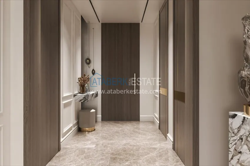 Приобрести Роскошный проект - ультрасовременный коттеджный комплекс на холмах района Тепе, Алания 14 