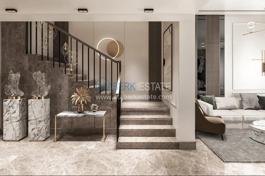 Приобрести Роскошный проект - ультрасовременный коттеджный комплекс на холмах района Тепе, Алания 16 