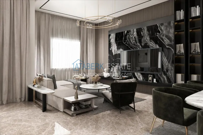 Приобрести Роскошный проект - ультрасовременный коттеджный комплекс на холмах района Тепе, Алания 18 