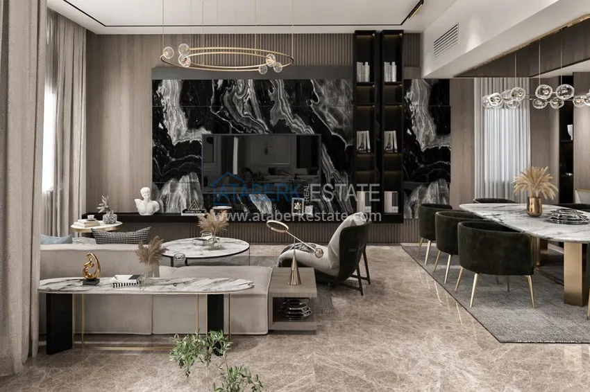 Приобрести Роскошный проект - ультрасовременный коттеджный комплекс на холмах района Тепе, Алания 21 