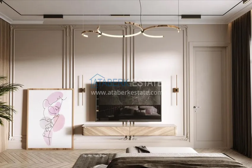 Приобрести Роскошный проект - ультрасовременный коттеджный комплекс на холмах района Тепе, Алания 24 