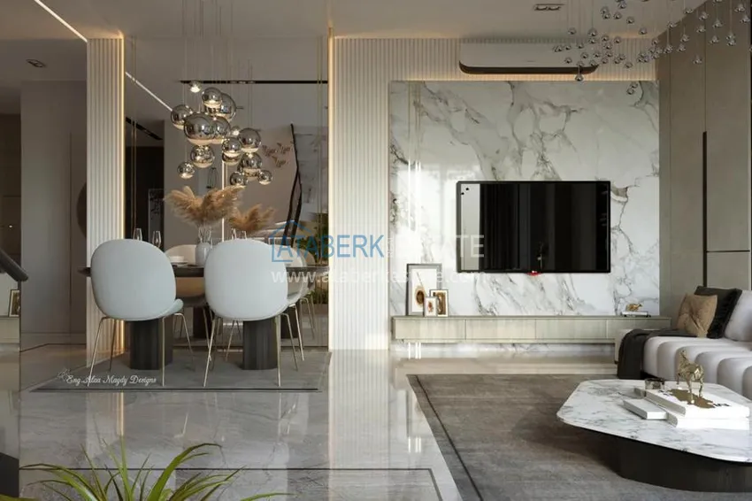 Приобрести Роскошный проект - ультрасовременный коттеджный комплекс на холмах района Тепе, Алания 30 