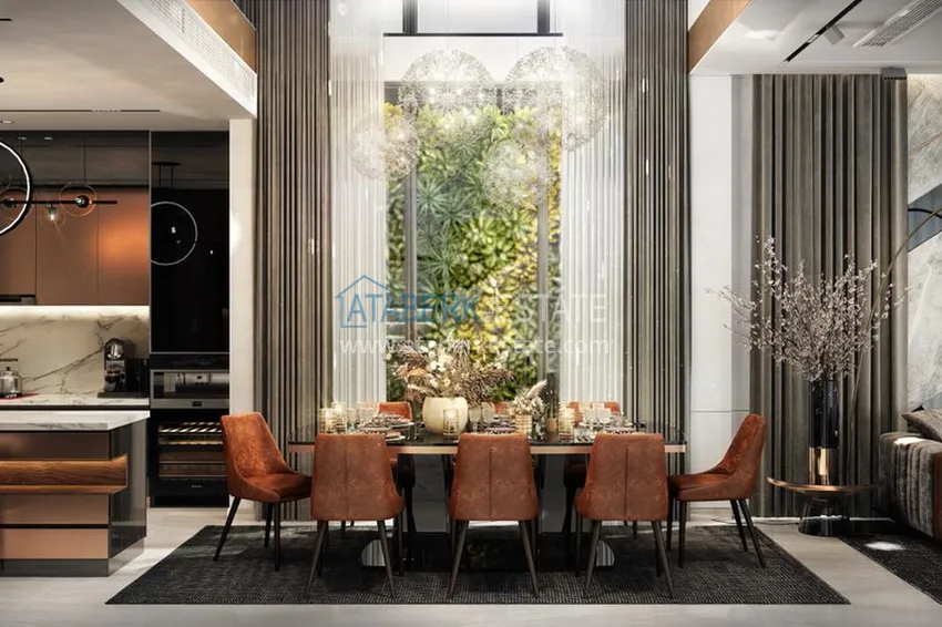 Приобрести Роскошный проект - ультрасовременный коттеджный комплекс на холмах района Тепе, Алания 5 