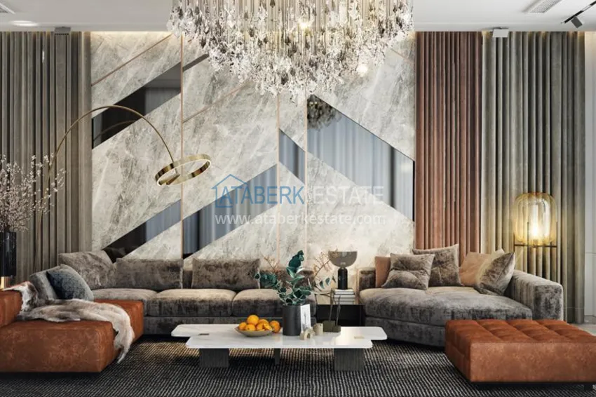 Приобрести Роскошный проект - ультрасовременный коттеджный комплекс на холмах района Тепе, Алания 7 