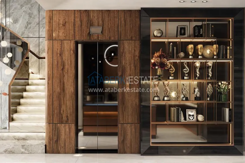 Приобрести Роскошный проект - ультрасовременный коттеджный комплекс на холмах района Тепе, Алания 9 