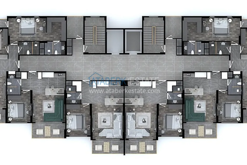 Купить дешево Ликвидные квартиры в одном из самом развивающемся микрорайоне Мерсина - Арпачбахшиш! 1 