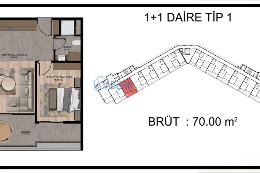Купить дешево Стильный проект комплекса премиум-класса от надежного застройщика в Мерсине, Томюк 5