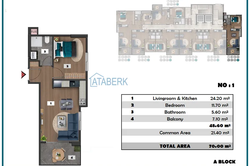 Купить дешево Проект офф-плана – многоквартирный комплекс с отельной инфраструктурой в районе Паяллар 10 