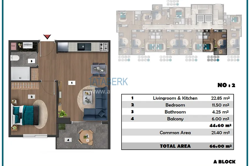 Купить дешево Проект офф-плана – многоквартирный комплекс с отельной инфраструктурой в районе Паяллар 11 