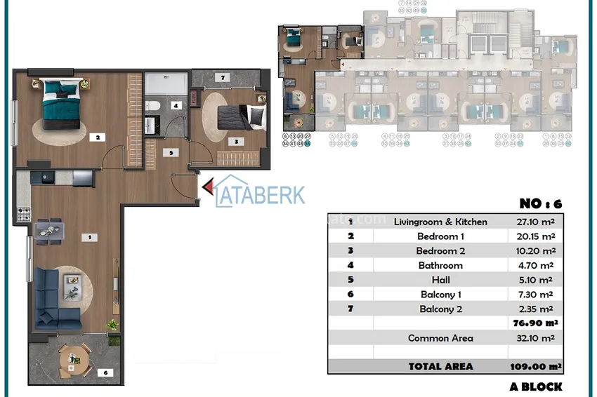Купить дешево Проект офф-плана – многоквартирный комплекс с отельной инфраструктурой в районе Паяллар 15 