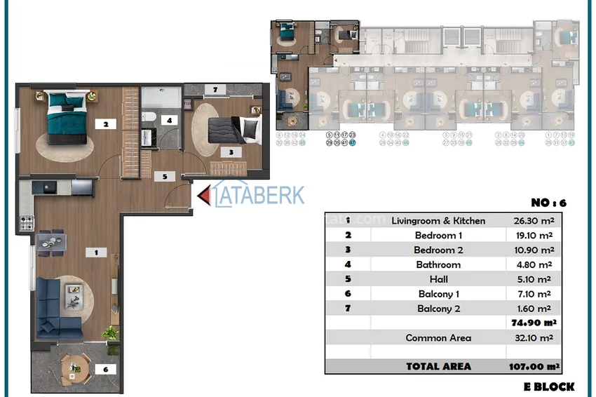 Купить дешево Проект офф-плана – многоквартирный комплекс с отельной инфраструктурой в районе Паяллар 30 
