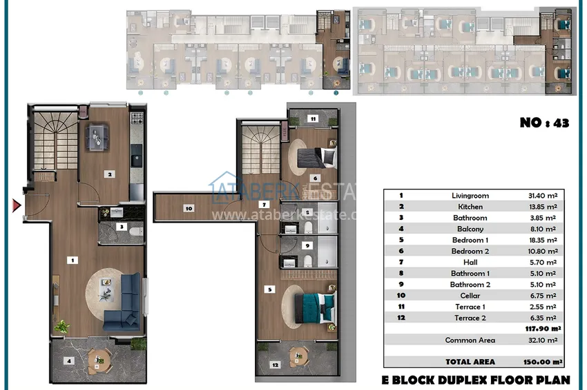 Купить дешево Проект офф-плана – многоквартирный комплекс с отельной инфраструктурой в районе Паяллар 18 