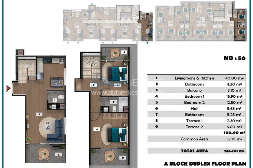 Купить дешево Проект офф-плана – многоквартирный комплекс с отельной инфраструктурой в районе Паяллар 2 