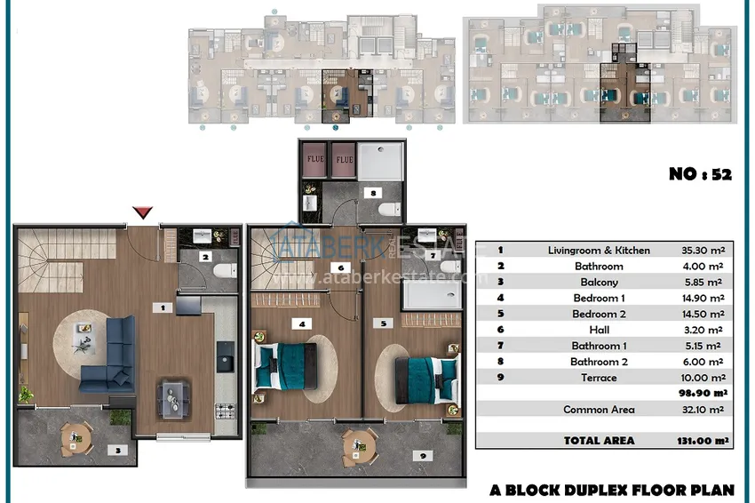 Купить дешево Проект офф-плана – многоквартирный комплекс с отельной инфраструктурой в районе Паяллар 4 