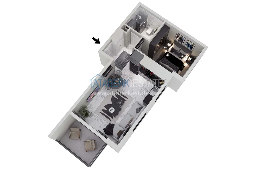 Купить дешево Новый инвестиционный проект жилого комплекса в Газипаше, Пазарджи 3 