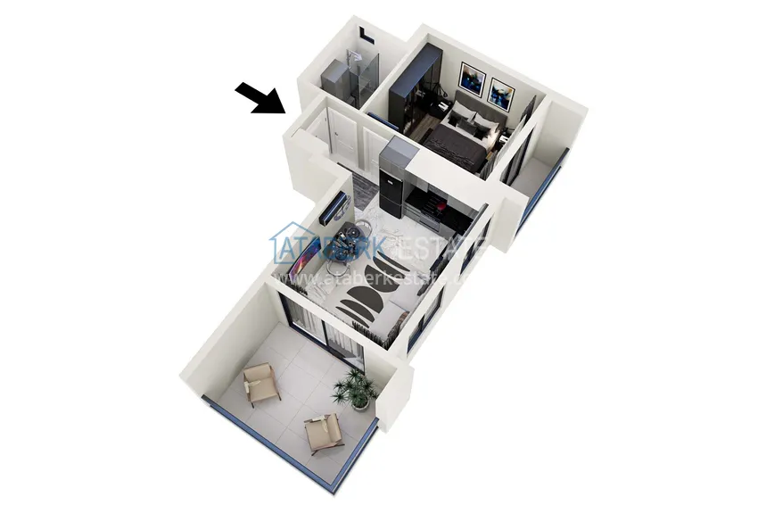 Купить дешево Новый инвестиционный проект жилого комплекса в Газипаше, Пазарджи 5 