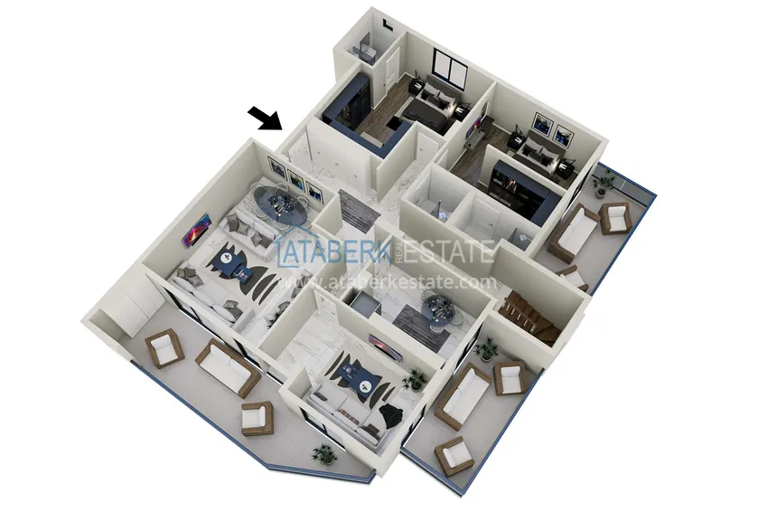 Купить дешево Новый инвестиционный проект жилого комплекса в Газипаше, Пазарджи 8 