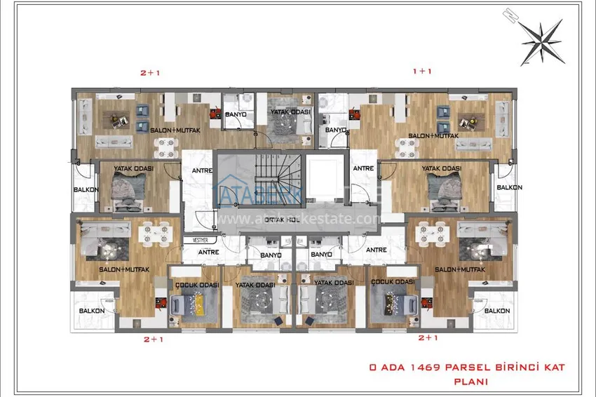 Купить дешево Новый жилой комплекс в Анталии - Гюрсу. Недвижимость от застройщика 1 