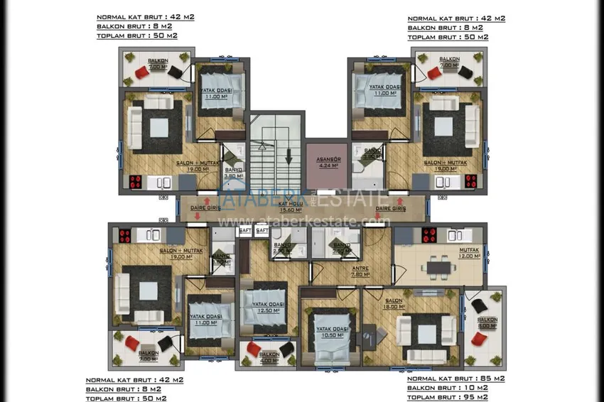 Купить дешево Проект бутик-комплекса в Газипаше, район Пазарджи 1 