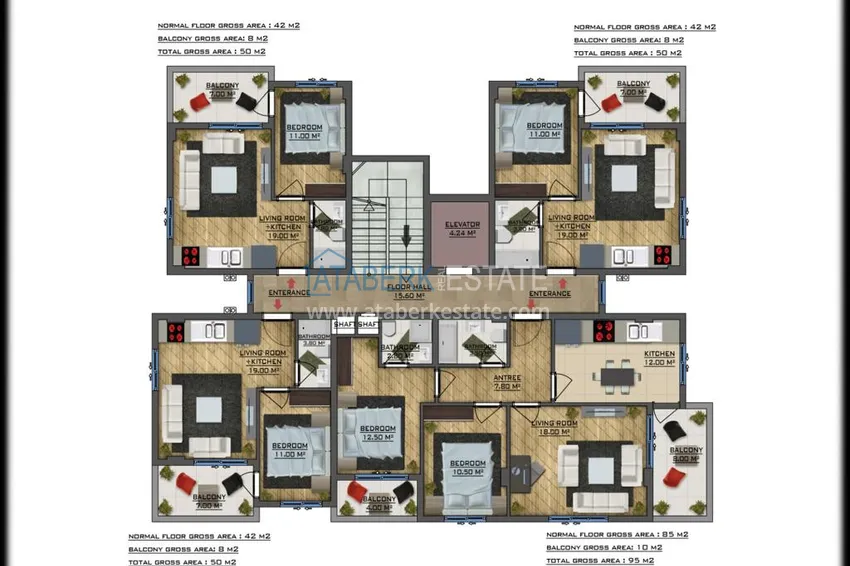 Купить дешево Проект бутик-комплекса в Газипаше, район Пазарджи 2 