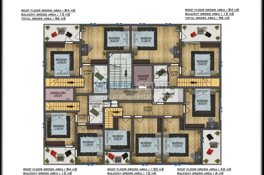 Купить дешево Проект бутик-комплекса в Газипаше, район Пазарджи 4 