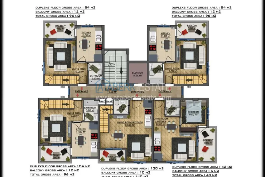 Купить дешево Проект бутик-комплекса в Газипаше, район Пазарджи 5 